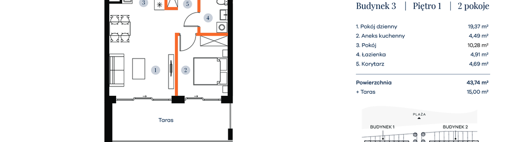 Mieszkanie w inwestycji: Apartamenty Marina Rogowo