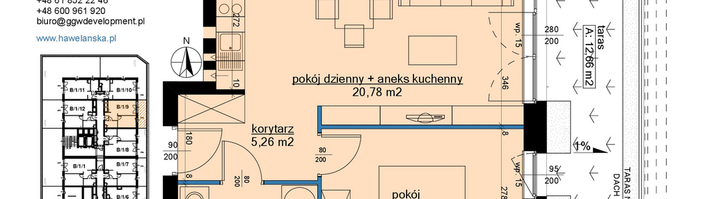 Mieszkanie w inwestycji: Osiedle Hawelańska etap III - bud. B