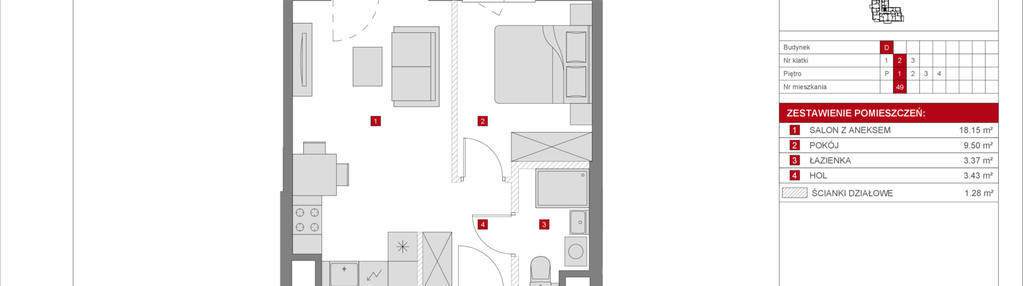 Mieszkanie w inwestycji: Dzielnica Mieszkaniowa Metro Zachód - etap 8.2