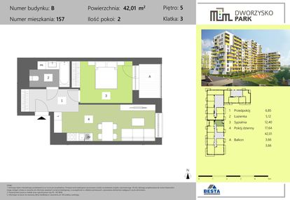 Mieszkanie w inwestycji: Dworzysko Park - Etap II