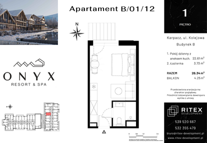 Mieszkanie w inwestycji: Onyx Resort & Spa