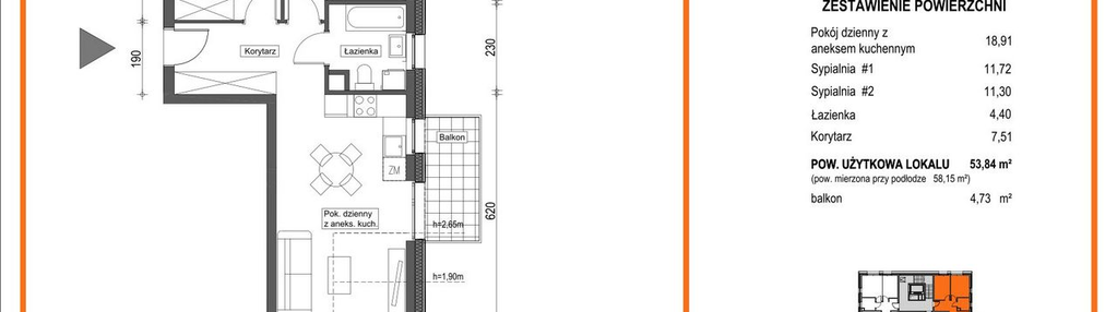Mieszkanie w inwestycji: Zielony Brochów 7 - etap A