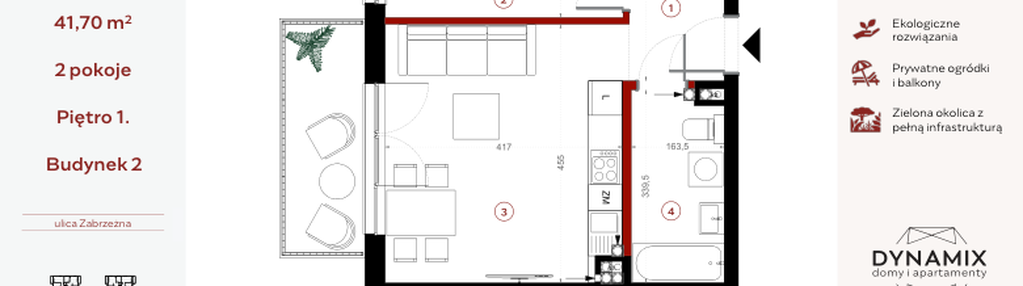 Mieszkanie w inwestycji: Apartamenty Dwie Rzeki