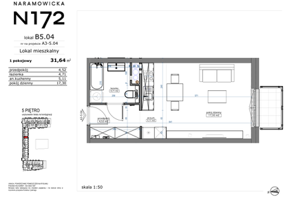 Mieszkanie w inwestycji: Naramowicka 172
