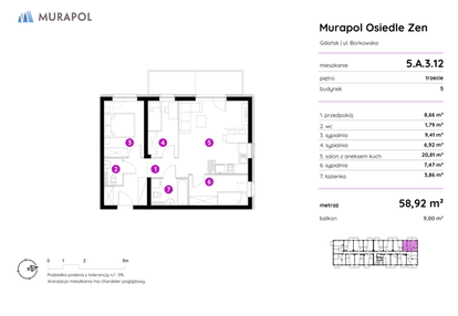 Mieszkanie w inwestycji: Murapol Osiedle Zen - etap II