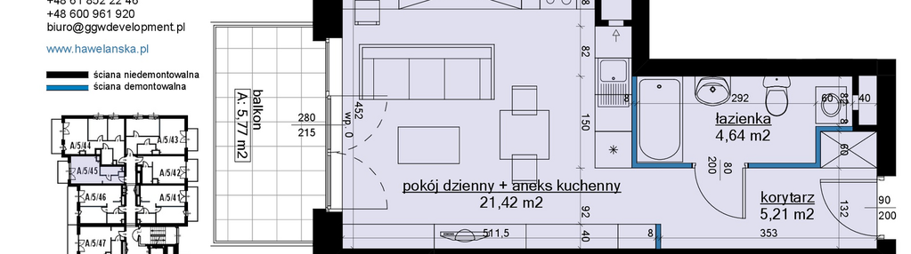 Mieszkanie w inwestycji: Osiedle Hawelańska etap III - bud. A