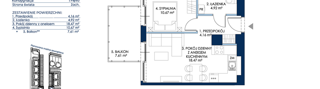 Mieszkanie w inwestycji: Sol Marina etap III