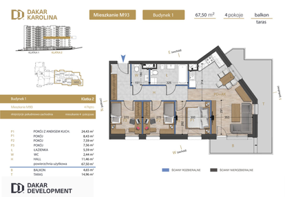 Mieszkanie w inwestycji: Osiedle Dakar Karolina