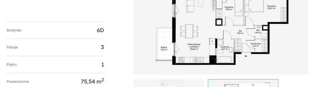 Mieszkanie w inwestycji: Jaśminowy Mokotów etap VI