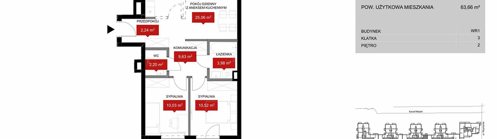Mieszkanie w inwestycji: Przystań Reymonta