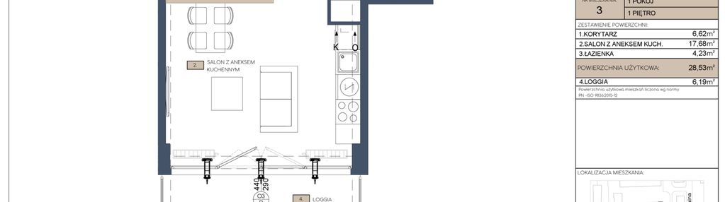 Mieszkanie w inwestycji: Apartamenty Jana Pawła 34