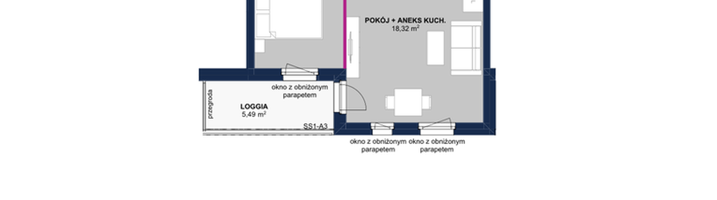 Mieszkanie w inwestycji: Moja Północna Etap III