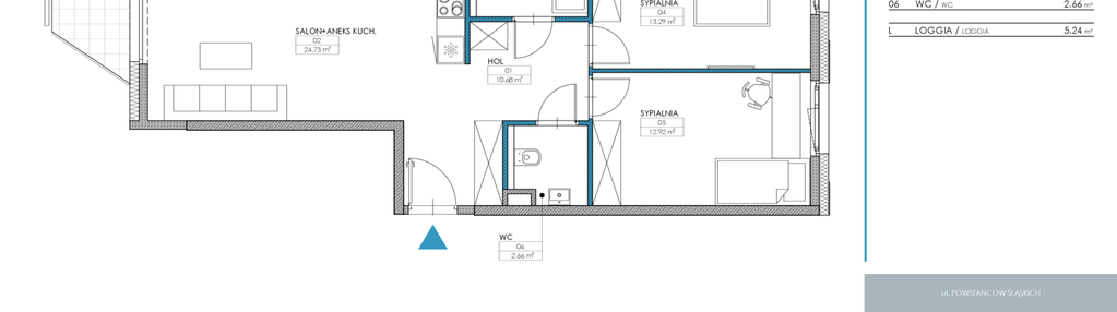 Mieszkanie w inwestycji: Nordic Powstańców Śląskich
