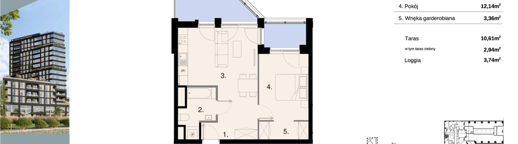 Mieszkanie w inwestycji: Sky Trust etap II - apartamenty inwestycyjne 23% VAT PRS
