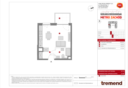 Mieszkanie w inwestycji: Dzielnica Mieszkaniowa Metro Zachód - etap 8.1