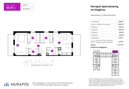 Mieszkanie w inwestycji: Murapol Apartamenty na Wzgórzu - bud. 4 i 5