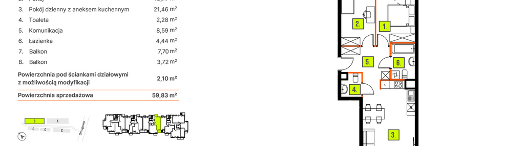 Mieszkanie w inwestycji: Osiedle BLASK - Etap I