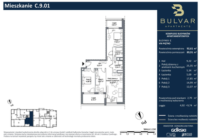 Mieszkanie w inwestycji: Bulvar Apartments - etap II