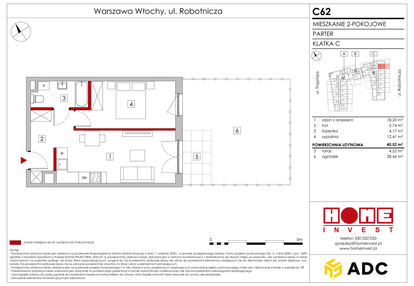 Mieszkanie w inwestycji: Zakątek Włochy