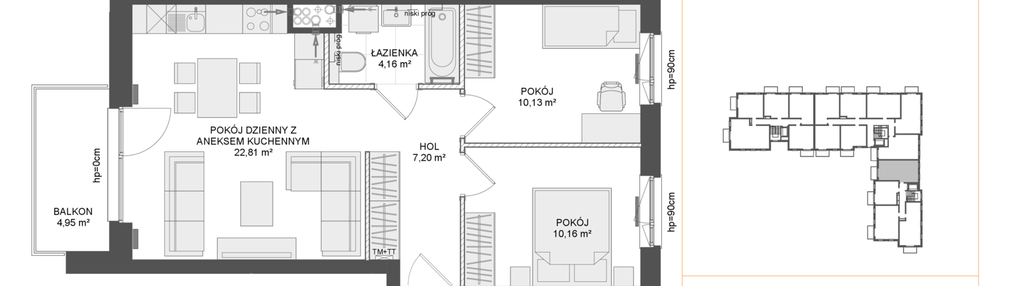 Mieszkanie w inwestycji: Osiedle Przy Błoniach 3 etap III