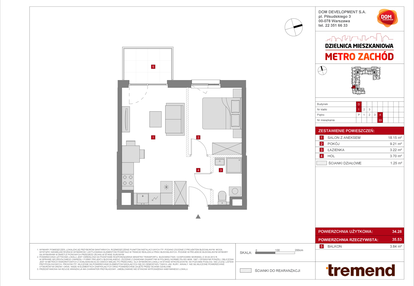Mieszkanie w inwestycji: Dzielnica Mieszkaniowa Metro Zachód - etap 8.2