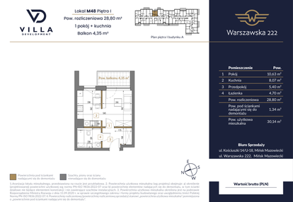 Mieszkanie w inwestycji: Warszawska 222