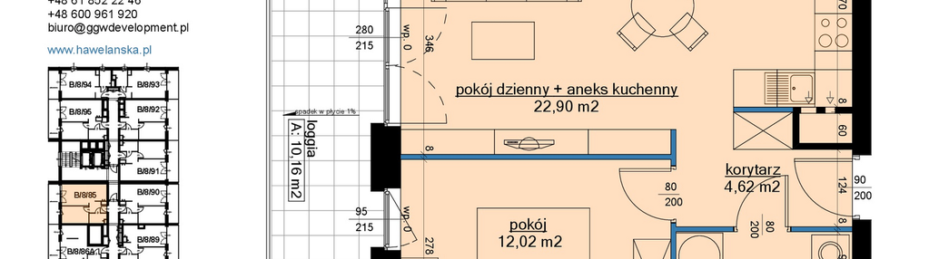 Mieszkanie w inwestycji: Osiedle Hawelańska etap III - bud. B