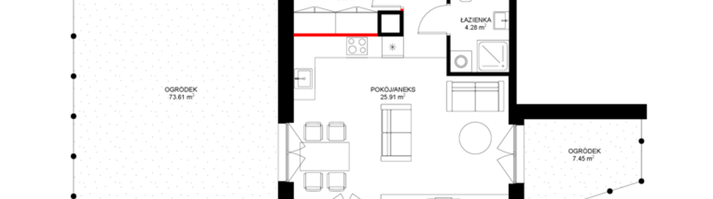 Mieszkanie w inwestycji: INSPIRE ETAP V – bud. F, G