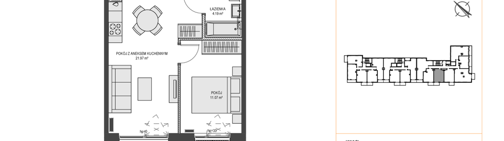 Mieszkanie w inwestycji: Przystań Brzeźno