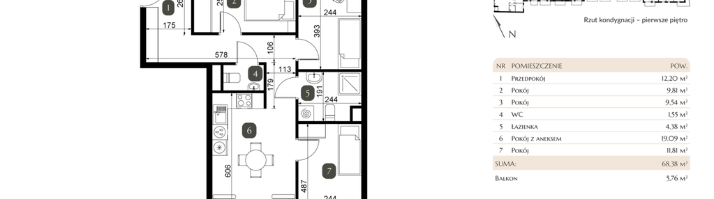 Mieszkanie w inwestycji: Dębowa 45