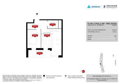 Mieszkanie w inwestycji: Przystań Reymonta