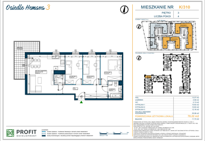 Mieszkanie w inwestycji: Osiedle Hemara - etap III bud. 2 i 3