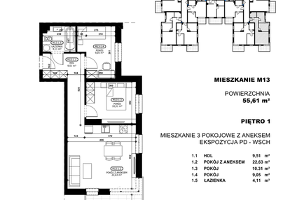 Mieszkanie w inwestycji: Stacja Łódź V – etap C2