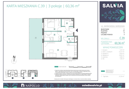 Mieszkanie w inwestycji: Osiedle Salvia