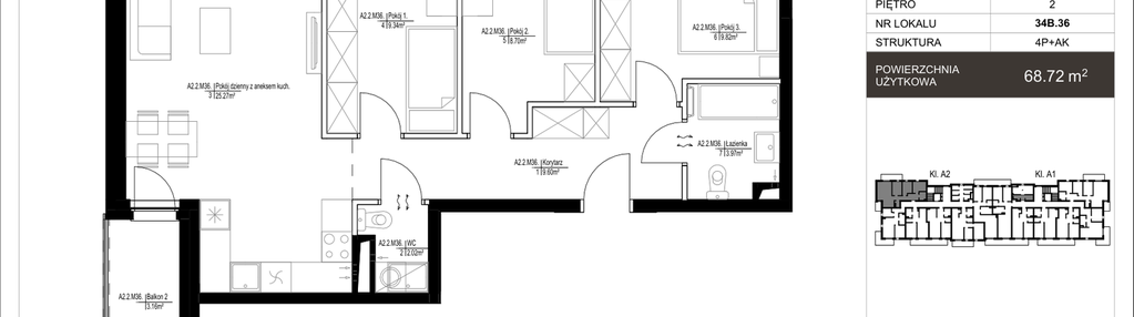 Mieszkanie w inwestycji: Osiedle Konopnickiej etap II