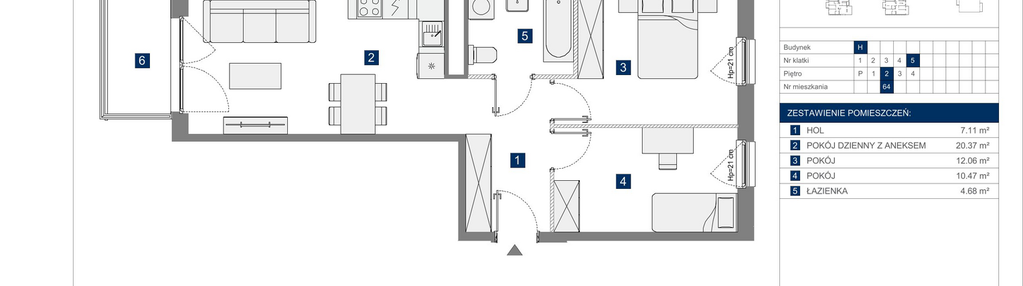 Mieszkanie w inwestycji: Apartamenty Park Matecznego Etap 2.2
