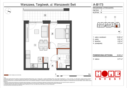 Mieszkanie w inwestycji: Warszawski Świt etap VII