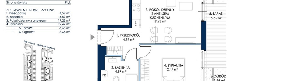 Mieszkanie w inwestycji: Sol Marina etap III