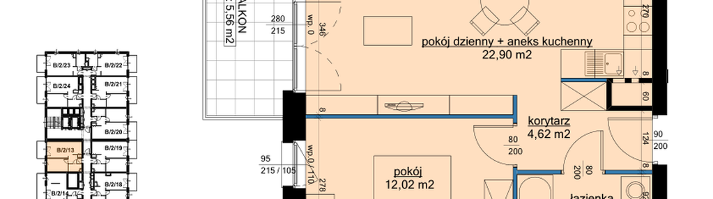 Mieszkanie w inwestycji: Osiedle Hawelańska etap III - bud. B