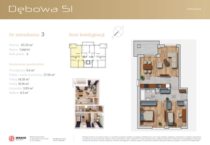 Mieszkanie w inwestycji: Dębowa 51