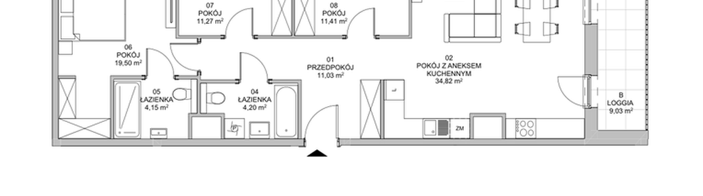 Mieszkanie w inwestycji: Francuska Park VIIIA