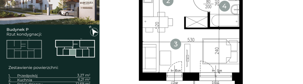 Mieszkanie w inwestycji: Korczaka Apartamenty