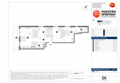 Mieszkanie w inwestycji: Mokotów Sportowy 1.1B