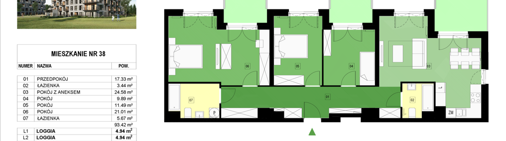 Mieszkanie w inwestycji: Panorama Kwiatkowskiego River II