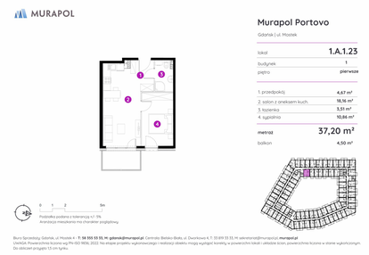 Mieszkanie w inwestycji: Murapol Portovo etap II