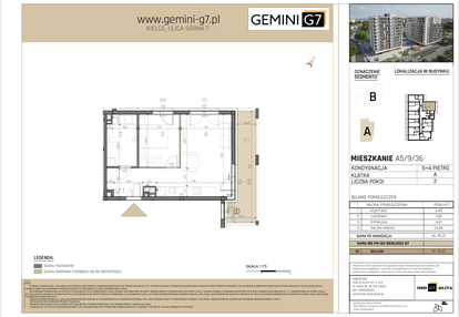 Mieszkanie w inwestycji: GEMINI G-7