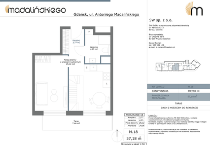 Mieszkanie w inwestycji: Madalińskiego