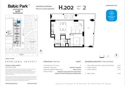 Mieszkanie w inwestycji: Baltic Park Loft