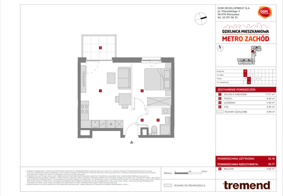 Mieszkanie w inwestycji: Dzielnica Mieszkaniowa Metro Zachód - etap 8.2