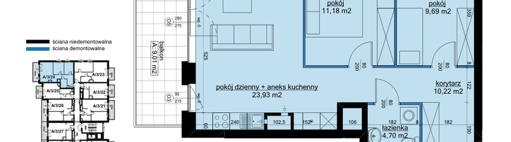 Mieszkanie w inwestycji: Osiedle Hawelańska etap III - bud. A